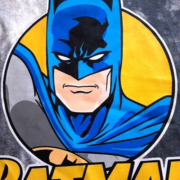 BATMAN AUTHENTIC‎ T-Shirt Short-Sleeved Tie-Dye Kids Size 5/6 - Picture 3 of 5